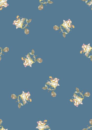 朦胧花卉印花华亿平台图片