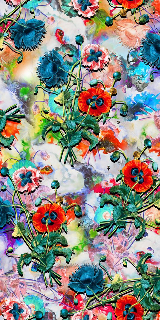 抽象印花华亿平台图片