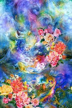 人物印花华亿平台图片