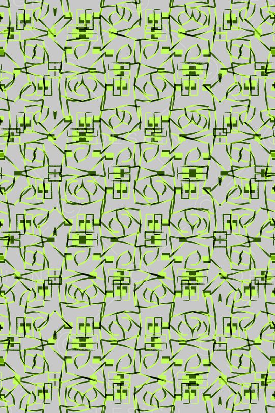 几何花卉印花华亿平台图片