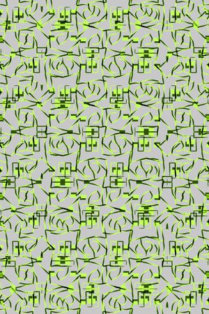 几何花卉印花华亿平台图片