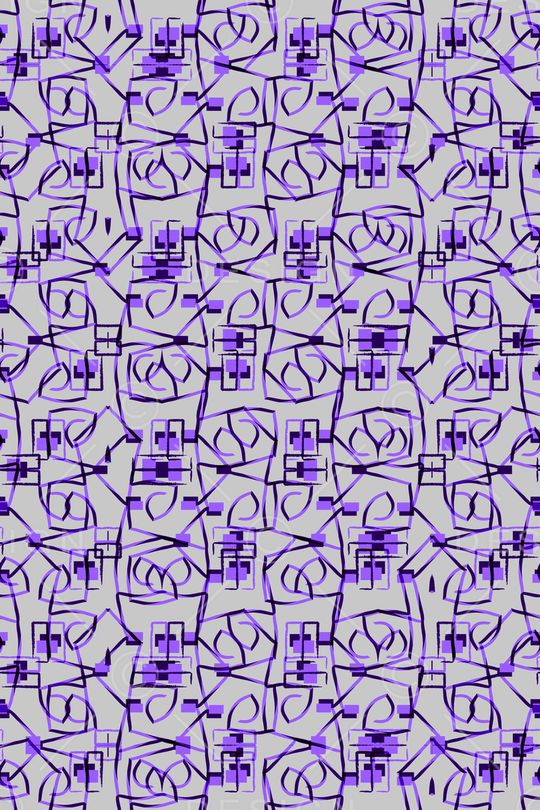 几何花卉印花华亿平台图片