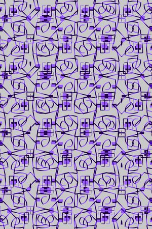 几何花卉印花华亿平台图片