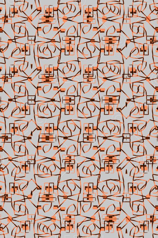 几何花卉印花华亿平台图片