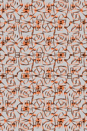 几何花卉印花华亿平台图片