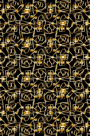 几何花卉印花华亿平台图片