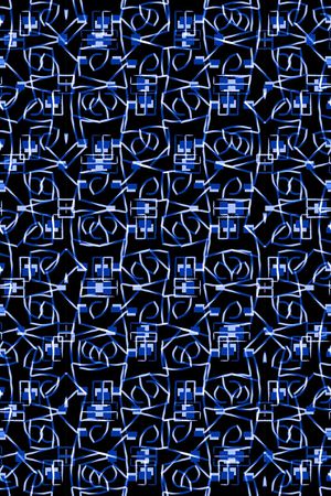 几何花卉印花华亿平台图片