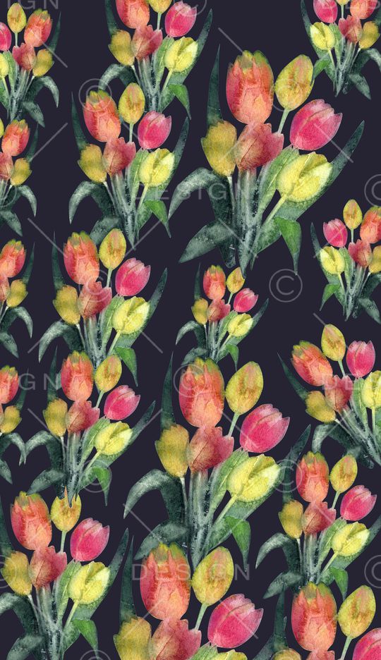 郁金香印花华亿平台图片