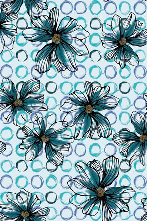 线条印花华亿平台图片