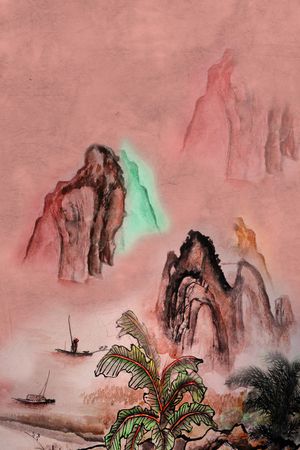 中国风印花华亿平台图片