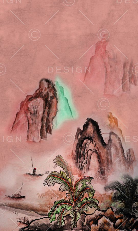 中国风印花华亿平台图片