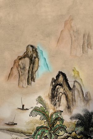 中国风印花华亿平台图片