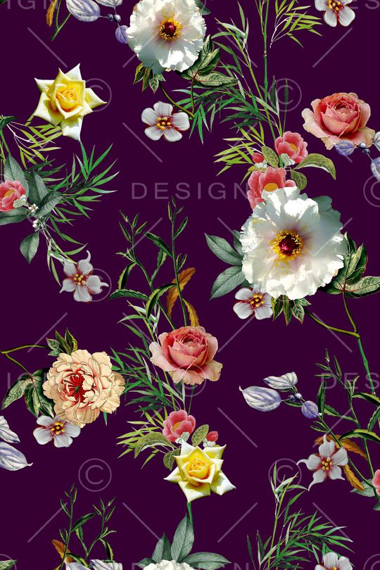 植物印花华亿平台图片