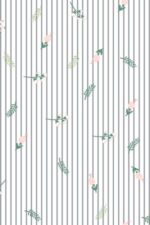 线条花卉印花华亿平台图片