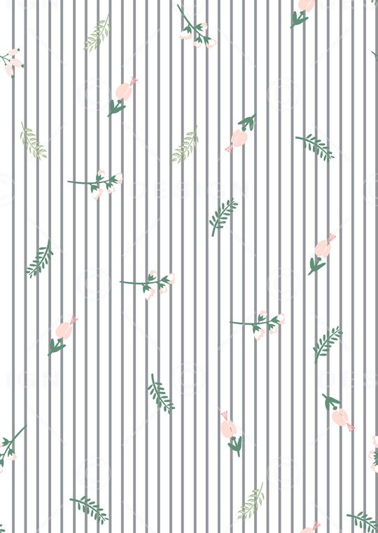 线条花卉印花华亿平台图片