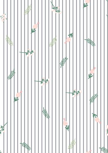 线条花卉印花华亿平台图片