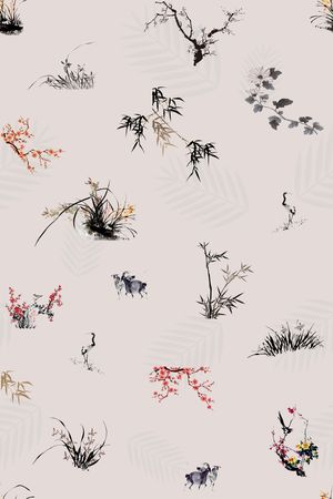 动物花卉印花华亿平台图片