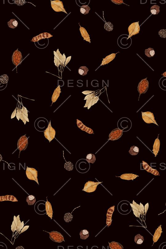 黑底花卉印花华亿平台图片