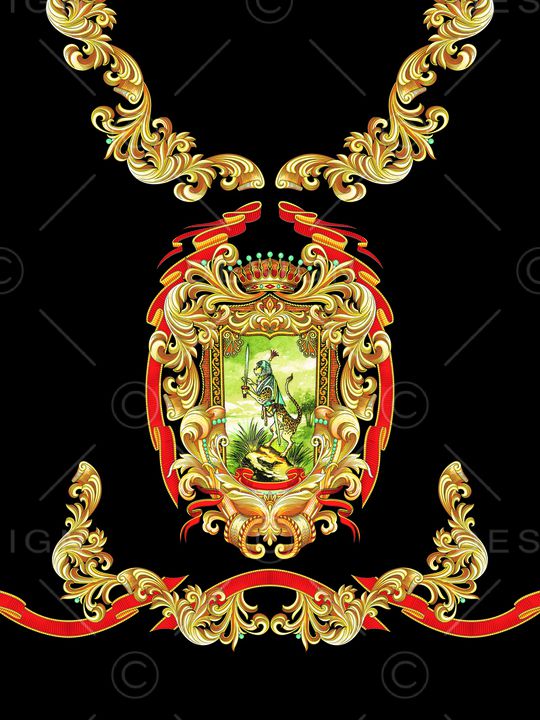 欧式定位花印花华亿平台图片