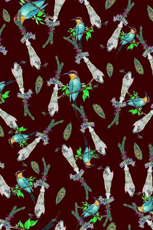 鸟印花华亿平台图片