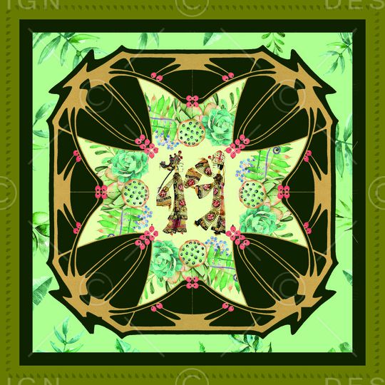 皮影印花华亿平台图片