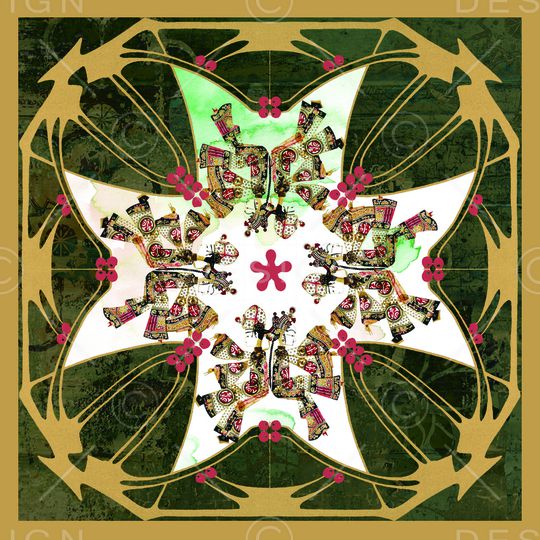 皮影印花华亿平台图片