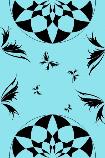 水彩花卉印花华亿平台图片