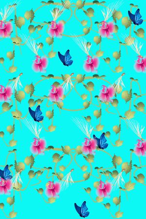 植物印花华亿平台图片