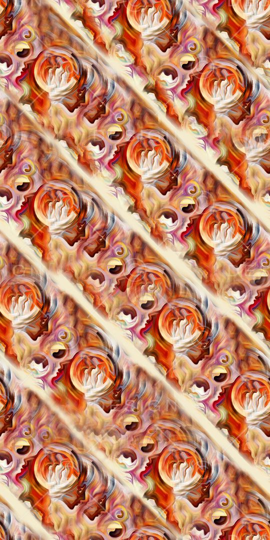 线条印花华亿平台图片