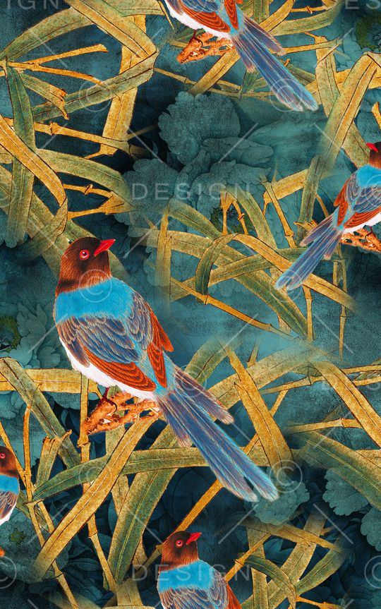 中国风印花华亿平台图片