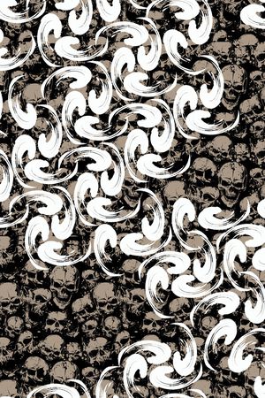 抽象男装印花华亿平台图片