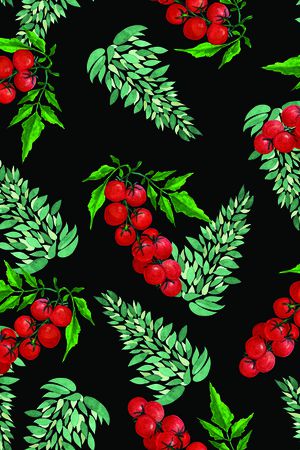 水彩花卉印花华亿平台图片