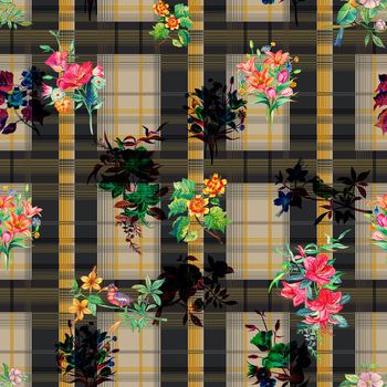 手绘花卉印花华亿平台图片