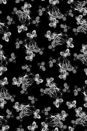 黑白华亿平台印花华亿平台图片