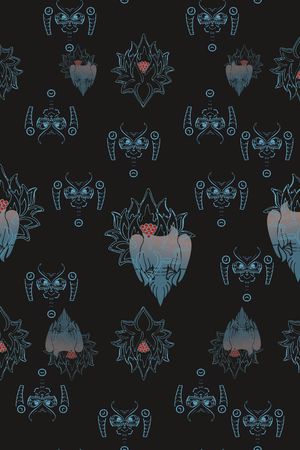 风格化花卉印花华亿平台图片