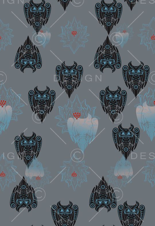 风格化花卉印花华亿平台图片