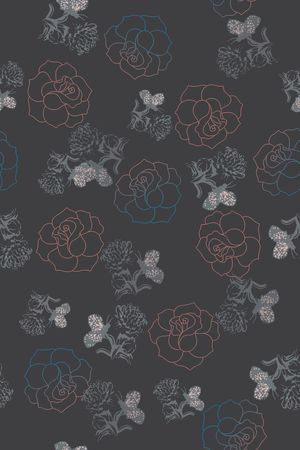 玫瑰花印花华亿平台图片