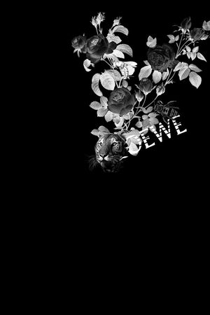 胸前独幅印花华亿平台图片