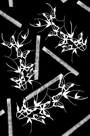 蝴蝶印花华亿平台图片