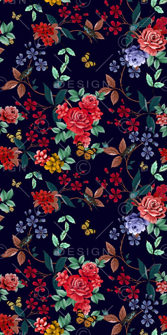 植物印花华亿平台图片