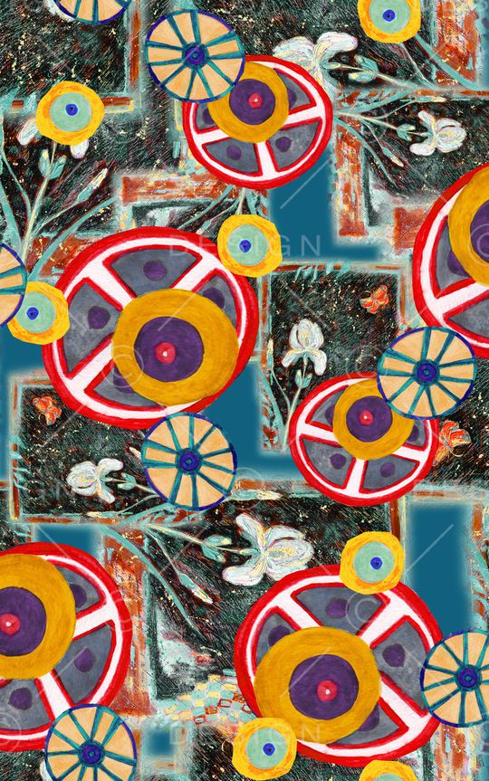 线条印花华亿平台图片