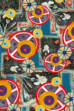 线条印花华亿平台图片