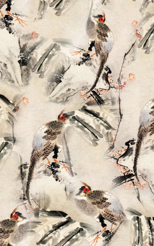 中国风印花华亿平台图片