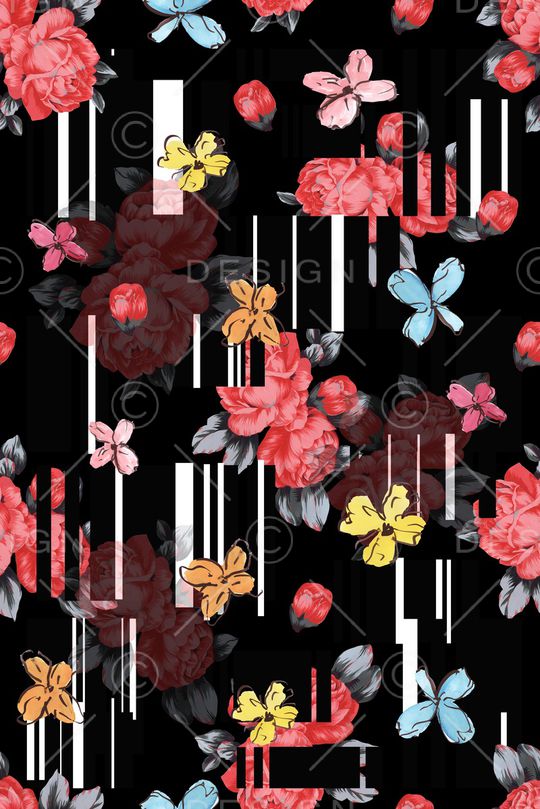 雪纺印花华亿平台图片