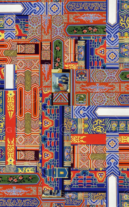 中国风印花华亿平台图片