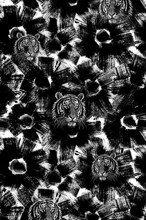 线条印花华亿平台图片