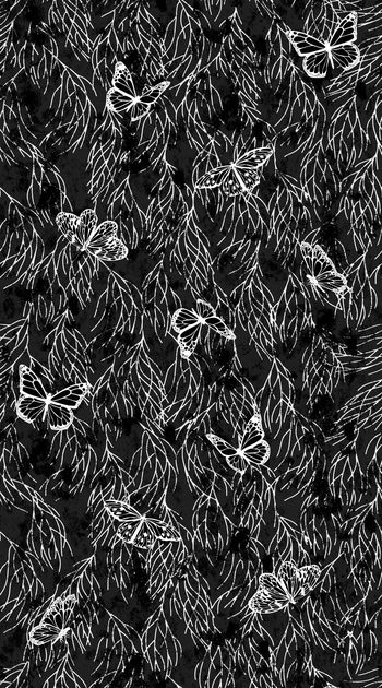 937903-抜印 抽象纹理 蝴蝶