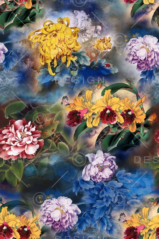 中国风印花华亿平台图片