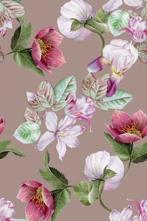 植物印花华亿平台图片