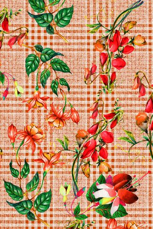 格子印花华亿平台图片